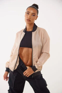 Stone Basic Lightweight Bomber Jacket