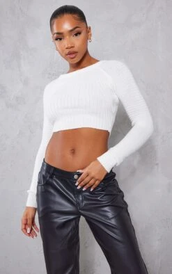 White Cropped Rib Knitted Jumper 9 White Cropped Rib Knitted Jumper -Modern Wear Boutique 5c1143c9d3d5d2ed4c724856679b04cd9f010d59 cmv1374 3