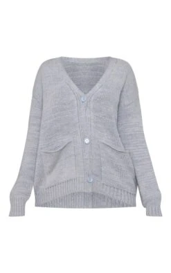 Grey Marl Pockets Knit Oversized Cardigan -Modern Wear Boutique 5d57e41b6e36b266a6e267769f7cb14e19c2ef8f cnc3222 5