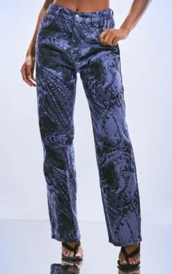 Blue Jeans Print Dipped Waistband Boyfriend Jeans 8 Blue Jeans Print Dipped Waistband Boyfriend Jeans -Modern Wear Boutique 614242e6665fb4f6ebed24234cff3d6afb62bfc5 cnc2027 2