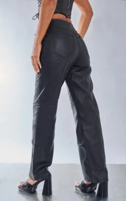 Black Lace Up Detail Coated Denim Straight Leg Jeans 8 Black Lace Up Detail Coated Denim Straight Leg Jeans -Modern Wear Boutique 61ab47df3b16579f9660a8fbfb7773c32a880450 cna7306 3