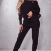 Black Knit Lounge Set