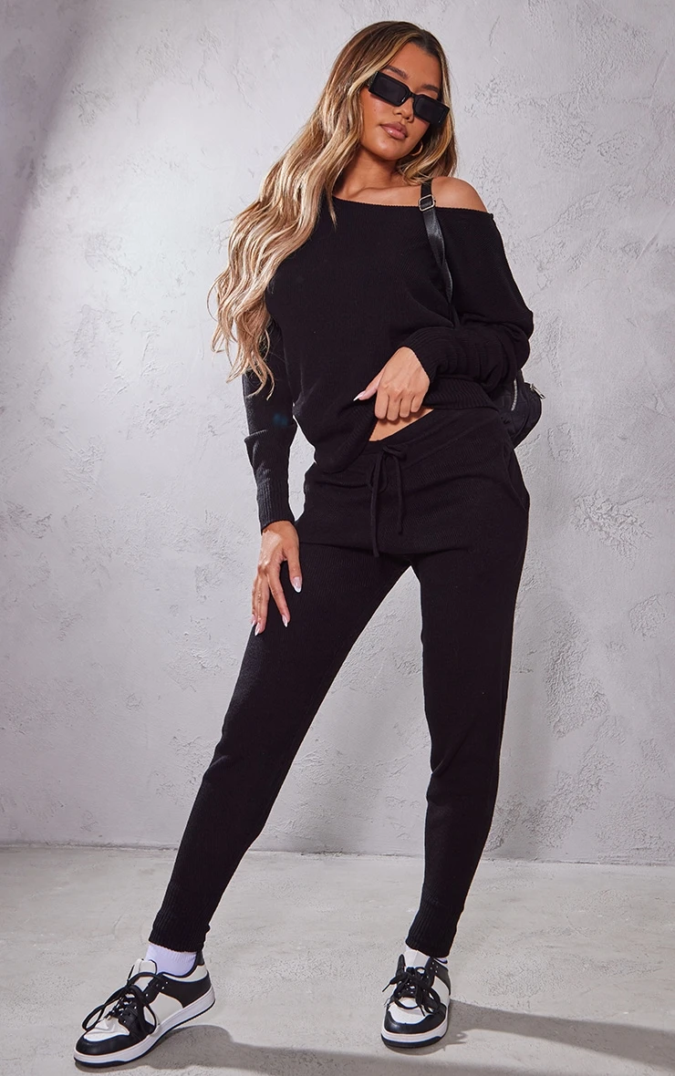 Black Knit Lounge Set 1 Black Knit Lounge Set