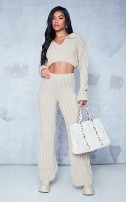 Oatmeal Wide Rib Knitted Collar Jumper -Modern Wear Boutique 633e4d8c1dd9e8578896d4ae921385110443f354 cnc5802 3