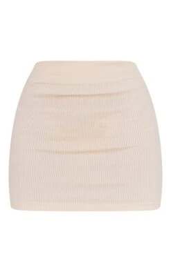 Basic Ecru Structured Contour Rib Mini Skirt -Modern Wear Boutique 65d29e24c9e6ea789a5a02430634584093a90bc6 cmw1359 6
