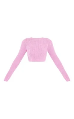 Pink Cropped Space Dye Knit Jumper -Modern Wear Boutique 6c7ccef8d83705a44f00e7ba4c41cba07341dbce cnc0916 5