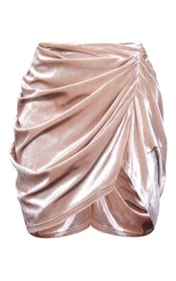 Champagne Velvet Ruched Mini Skirt -Modern Wear Boutique 6cc7428cf7fcb16c21791dec842f70a8ac7e9524 cnb2343 6