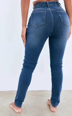 PRETTYLITTLETHING Shape Mid Blue Wash Super High Waist Skinny Jeans -Modern Wear Boutique 6cd37781f01f0f905476ab4c190cb9a4356250e6 cmu4731 3