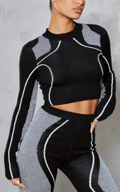 Black Racer Print Knitted Crop Top -Modern Wear Boutique 6e09147c13e91c506b0b08a446cb90fc58e1a4fa cnb1412 4