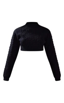 Black Brushed Cable Jumper -Modern Wear Boutique 6f6f8de94623797c1313f83a6d35f89692c09051 cna5349 5