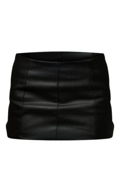 Black Coated Denim Low Rise Mini Skirt -Modern Wear Boutique 710cc4677434a81f90aa3d27cc5c25d92abb62f3 cna3240 6