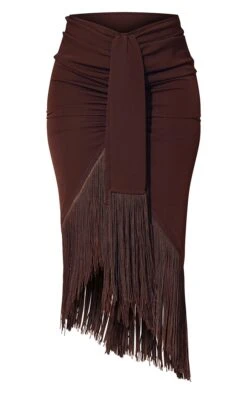 Chocolate Brown Tassel Hem Midi Skirt -Modern Wear Boutique 726ddcaaf6940f124480a549e3b0ce18a4726462 cmv8599 5