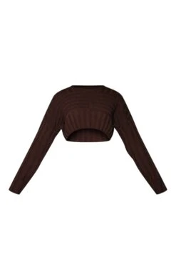 Mocha Asymmetric Rib Cropped Jumper -Modern Wear Boutique 727def029694903200b1429843a46de48d70d4f4 cnc3242 5
