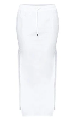 White Cotton Poplin Split Side Drawstring Waist Midaxi Skirt 9 White Cotton Poplin Split Side Drawstring Waist Midaxi Skirt -Modern Wear Boutique 7494b277ac4ecb6d7bc0bcc2874e1179793c326f cnd1072 5
