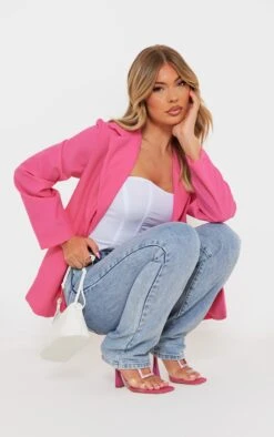 Hot Pink Fitted Structured Basic Blazer -Modern Wear Boutique 7827b51ead7cf121acf0242fe353f6ed29ac2f44 cna0873 4