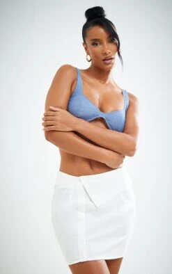 White Cotton Fold Over Asymmetric Mini Skirt 9 White Cotton Fold Over Asymmetric Mini Skirt -Modern Wear Boutique 7a6f47a274ee189401e0eafda50bd7dcf6dc5a75 cnd3731 4