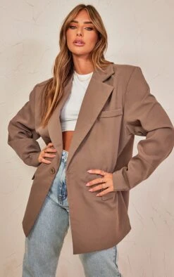 Taupe Boxy Oversized Drop Shoulder Dad Blazer 7 Taupe Boxy Oversized Drop Shoulder Dad Blazer -Modern Wear Boutique 7b5497868c031b6f33c597b88eca6a2f05b304ab cnb0554 3