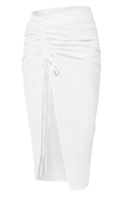 White Woven Ruched Detail Midi Skirt -Modern Wear Boutique 7bcffc7f592ada5ad781ba9a4941a82851ad90c2 cmh3903 5