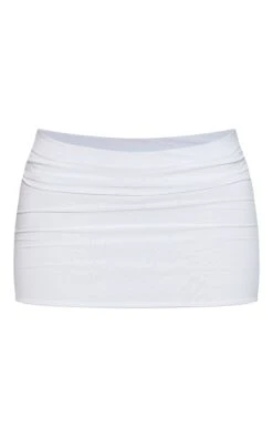 White Slinky Basic Low Rise Extreme Micro Mini Skirt -Modern Wear Boutique 7efbd291e02c9bc00b70b6142b875fca916593d7 cmv8575 6