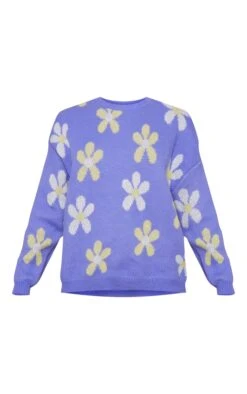 Purple Flower Brushed Knit Oversized Jumper -Modern Wear Boutique 80dd41f8f400c699ce52a87e8dec0ac8b18dd65d cnb8399 5