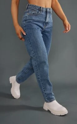 PRETTYLITTLETHING Vintage Wash Mom Jeans -Modern Wear Boutique 8346981b990bcf05e382f185ae751d4289446260 cmc7152 2