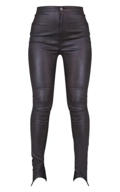 Black Coated Side Split 5 Pocket Skinny -Modern Wear Boutique 83a37353823dfd484e09388a326644b9ef548e4e cmt5468 5