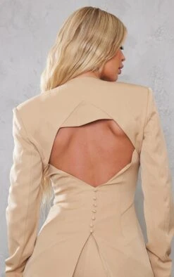 Stone Woven Open Back Button Detail Cinched Blazer -Modern Wear Boutique 843b3623eed16e01aa4704122e15b5c934f6fa30 cnd3986 4