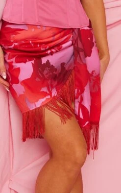 Red Marble Print Woven Tassel Wrap Skirt -Modern Wear Boutique 86bf6986fb5c92046ca3107ef13f74af480ef5db cnc8585 4