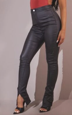 Black Coated Side Split 5 Pocket Skinny -Modern Wear Boutique 874974c9be1798aad4520c8473c120a2ef312310 cmt5468 2