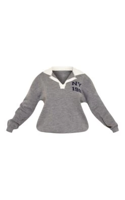 Grey Marl Oversized Collared Knitted NY Jacquard Jumper -Modern Wear Boutique 87e31649d13f918c69c02029ff672997e530d832 cnb9437 5