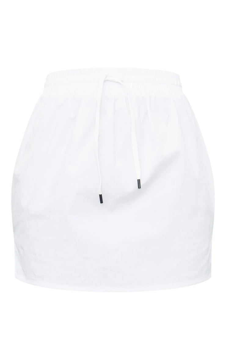 White Cotton Poplin Micro Mini Cargo Skirt 6 White Cotton Poplin Micro Mini Cargo Skirt - Image 6
