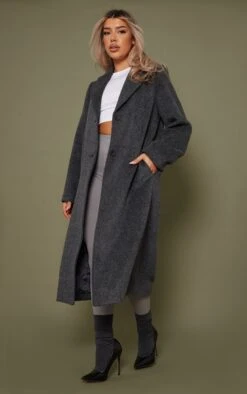 Grey Brushed Wool Look Longline Coat 7 Grey Brushed Wool Look Longline Coat -Modern Wear Boutique 89c40e22192e879424a881a0f377906a4319aaa8 cnc7550 3