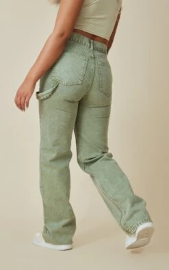 Washed Khaki Seam Detail Panel Straight Leg Jeans 9 Washed Khaki Seam Detail Panel Straight Leg Jeans -Modern Wear Boutique 983ab2e7993e36db1de4b327f2e0217094fa51fe cnd0682 3