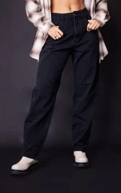 PRETTYLITTLETHING L32 Washed Black Boyfriend Jeans 8 PRETTYLITTLETHING L32 Washed Black Boyfriend Jeans -Modern Wear Boutique 9944a4e8a552e724316f7dd808cf6d0a605c160e cmu3591 2