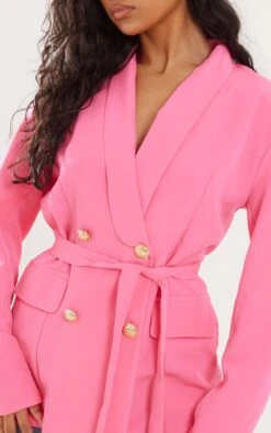 Pink Lightweight Double Breasted Belted Blazer -Modern Wear Boutique 9b4842027464438b9f4544213577425e506b7a73 cnd3361 4 1