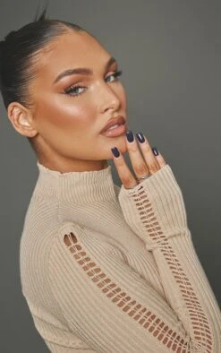 Oatmeal Sleeve Laddering Fitted Knit Jumper -Modern Wear Boutique 9cb6e79d9da0527892c2759cbff595a9642d88d3 cnc3209 4