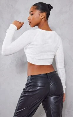 White Cropped Rib Knitted Jumper 8 White Cropped Rib Knitted Jumper -Modern Wear Boutique 9ce1ba0bdc9a37a849e55b63df23f64924092d2f cmv1374 2