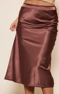 Chocolate Brown Satin Bias Cut Midi Skirt 8 Chocolate Brown Satin Bias Cut Midi Skirt -Modern Wear Boutique a0b2e9b1a74489c27ca1306a71d4b644541b0824 cnc8622 4