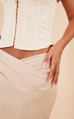 Champagne Satin Cowl Front Maxi Skirt 8 Champagne Satin Cowl Front Maxi Skirt -Modern Wear Boutique a3b9bda102e882cec88a2cead2599d3c0d2c5896 cnd3770 4