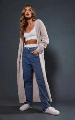 Mocha Maxi Knit Cardigan