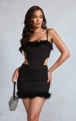 Black Feather Trim Denim Mini Skirt 9 Black Feather Trim Denim Mini Skirt -Modern Wear Boutique a5ad96b4c8db9932e994f01552b12f1e1fe0cfc3 cna7279 4