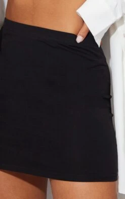 Black Basic Cotton Blend Jersey Mini Skirt -Modern Wear Boutique a757aa10f5a6b28d13df5981a2d5939d57eca357 cmp0770 5