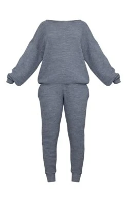 Grey Waffle Knitted Lounge Set 10 Grey Waffle Knitted Lounge Set -Modern Wear Boutique aa0a19fe98b0b2013109203bd4b4fdc57a86590d clv3625 5