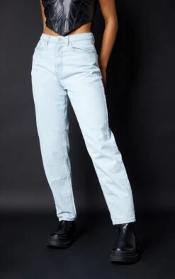 PRETTYLITTLETHING L30 Light Wash Mom Jeans 8 PRETTYLITTLETHING L30 Light Wash Mom Jeans -Modern Wear Boutique ac2a40692c1a0c7e371d1a6c0485986d3cbea9ca cms6132 2