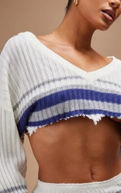 Cream Stripes Raw Edge Crop Knit Jumper 8 Cream Stripes Raw Edge Crop Knit Jumper -Modern Wear Boutique ad082059f823772d9035ad95b6d9b68c985f2d94 cnb6388 4