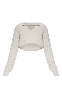 Oatmeal Wide Rib Knitted Collar Jumper -Modern Wear Boutique ad87686e82ea94167327df7c87ff3982752833d2 cnc5802 5