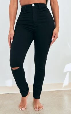 PRETTYLITTLETHING Shape Black Knee Rip Skinny Jeans 8 PRETTYLITTLETHING Shape Black Knee Rip Skinny Jeans -Modern Wear Boutique affe4f4997a6fd266e33fdaaf706fcab92cb6877 cmu4735 2