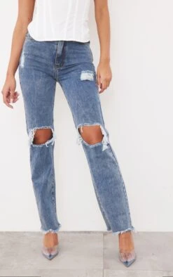 Vintage Wash High Rise Ripped Straight Leg Jeans 8 Vintage Wash High Rise Ripped Straight Leg Jeans -Modern Wear Boutique b149b65269e393f647ed6d081775dfb698c8be23 cmf9195 2