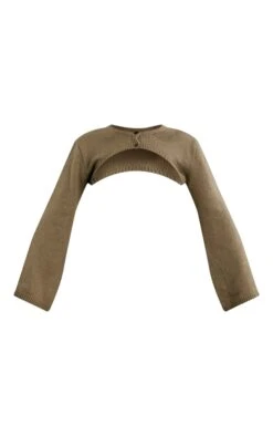 Khaki Super Cropped Button Knit Cardigan -Modern Wear Boutique b1b78141c558b23aed2a276fb6e6180fc8959fc1 cnc3213 5