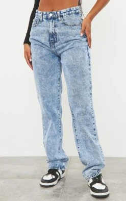 Mid Blue Acid Wash High Waist Straight Leg Jeans -Modern Wear Boutique b3f6b971b80665bf5634d19ffa2a3ccf44cfbb35 cmk8864 2